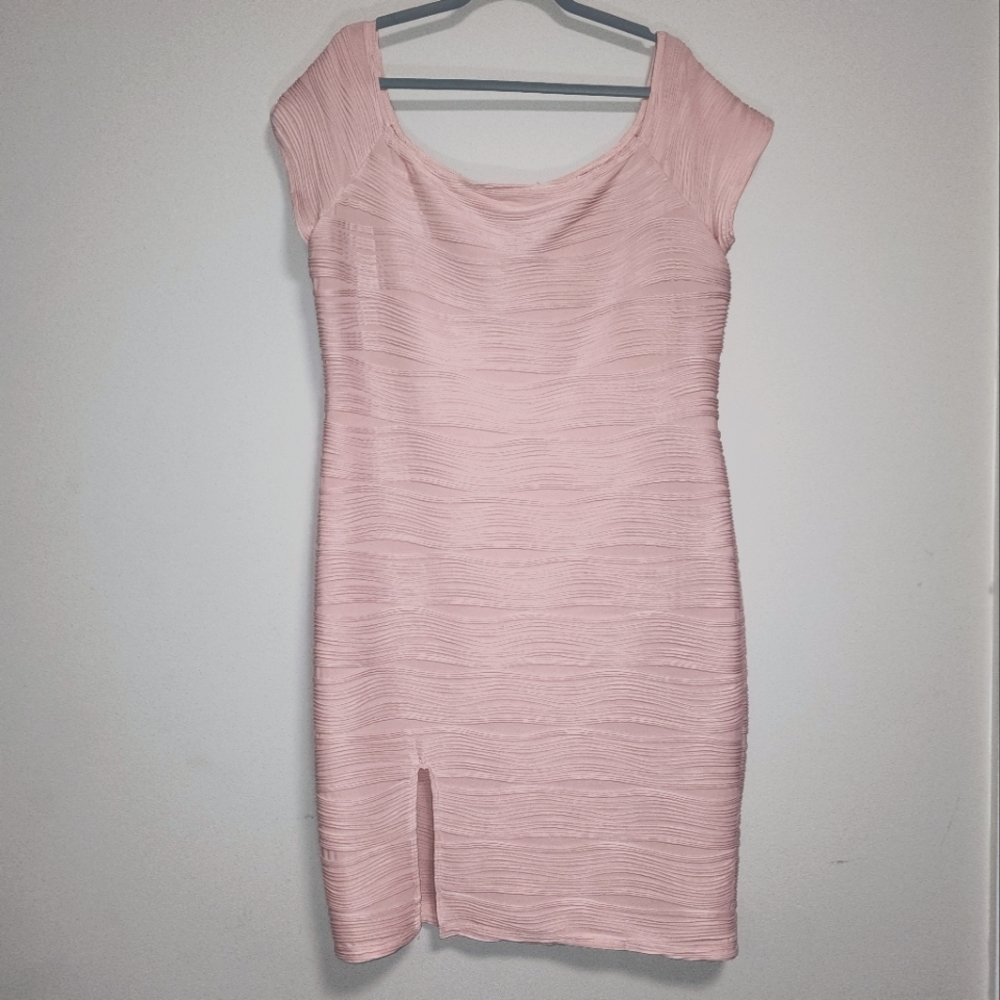 Fitted Pink Cocktail Dress